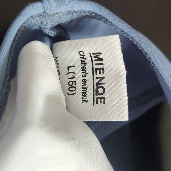 Mienque Slate Blue Girl's Bikini NWT Size Large Girl's Blue Bikini - Picture 10 of 11